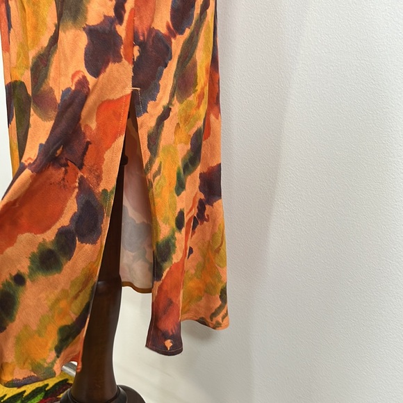 Anthropologie Maxi Dress Tie Dye Abstract Boho Casual Size XS - Picture 11 of 11
